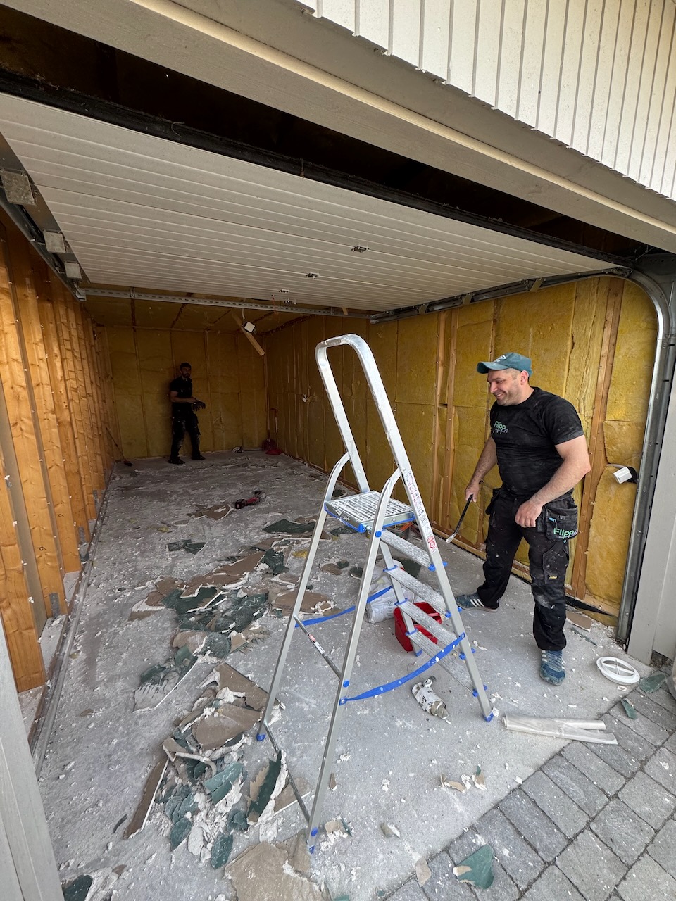 Bygge garasje om til oppholdsrom 02